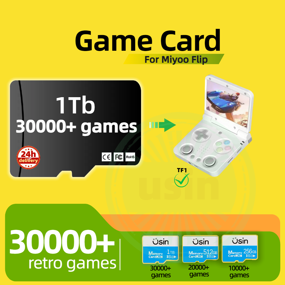 Retro Gaming Consoles - Kartu Permainan untuk Miyoo Flip 30000