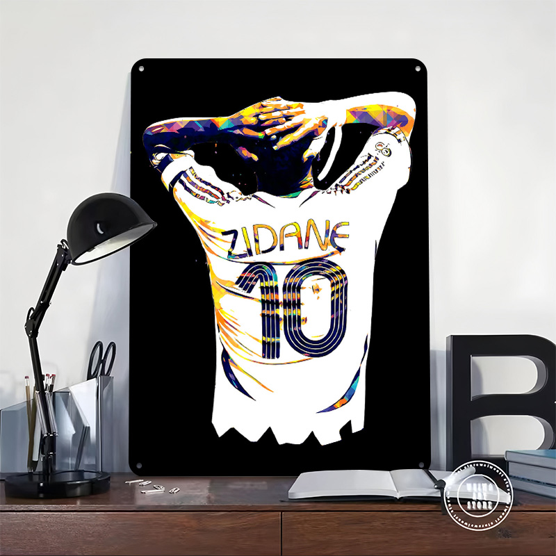 Poster Logam Jersey Sepak Bola - Retro Gaming Jersey ulasan dan harga