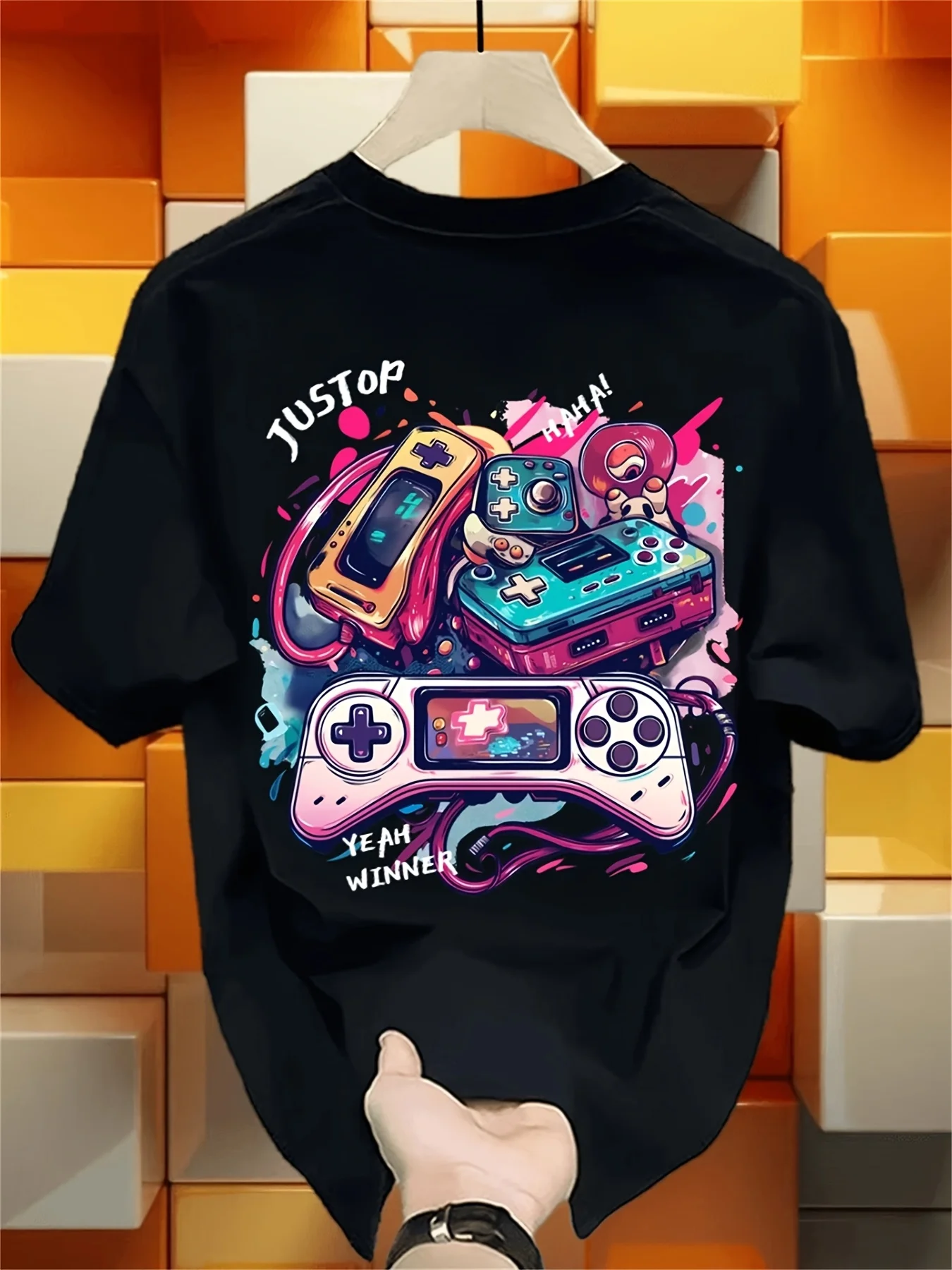 Kaos T-Shirt Cetak Dua Sisi Se - Retro Gaming Jersey ulasan dan harga