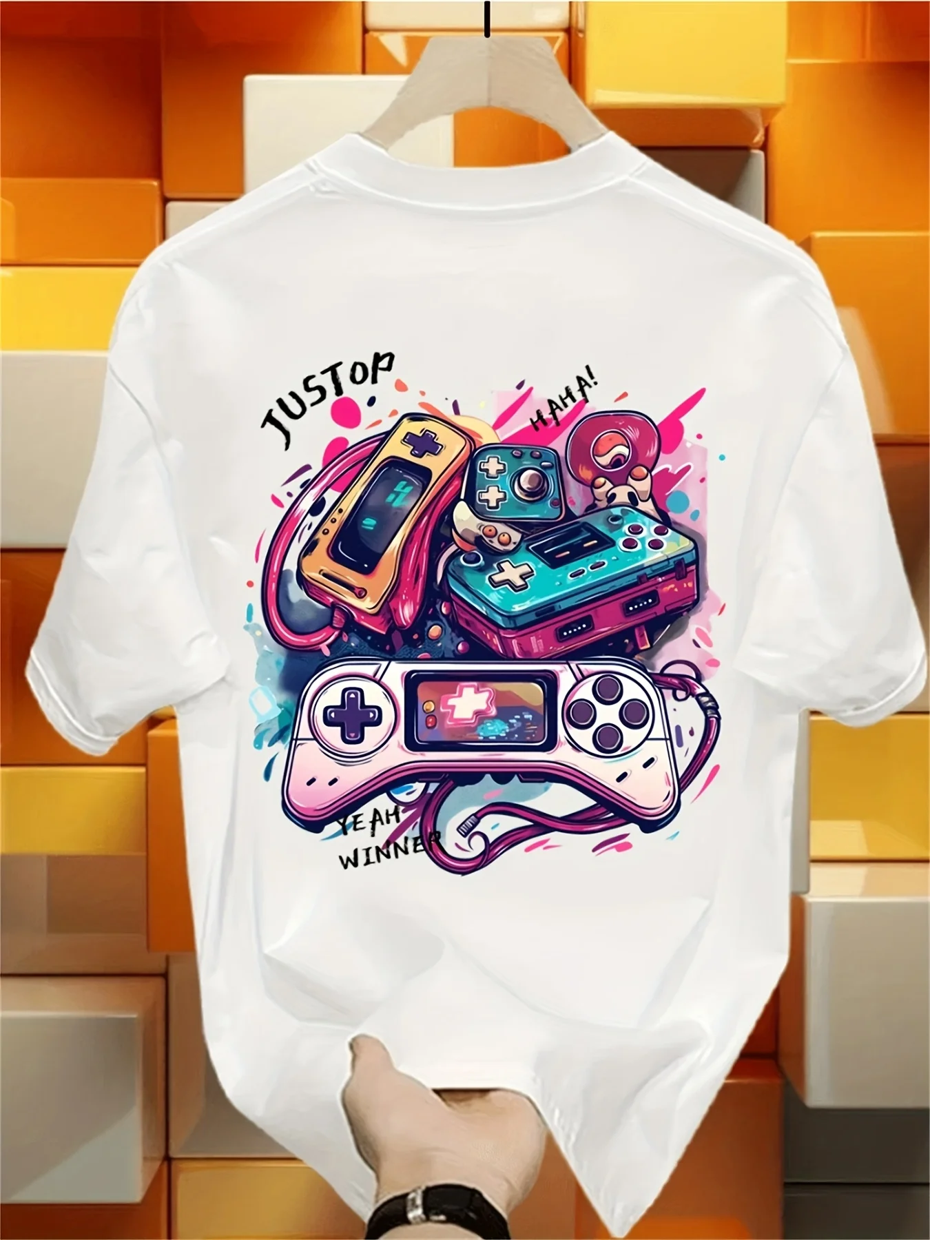 Kaos T-Shirt Cetak Dua Sisi Se - Retro Gaming Jersey ulasan dan harga
