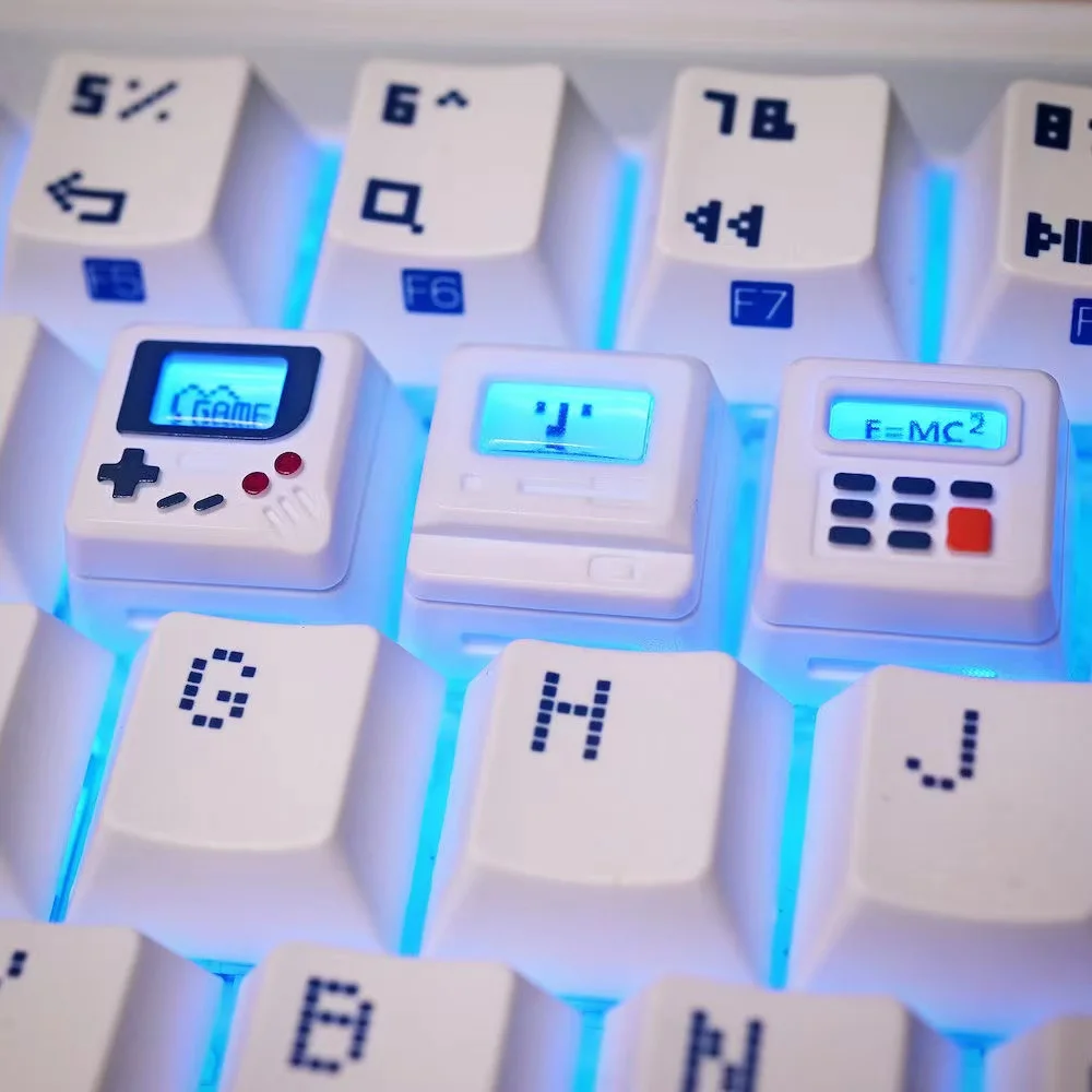 K-04 Set Keycap Retro Transpar - Retro Gaming Nostalgia ulasan dan harga