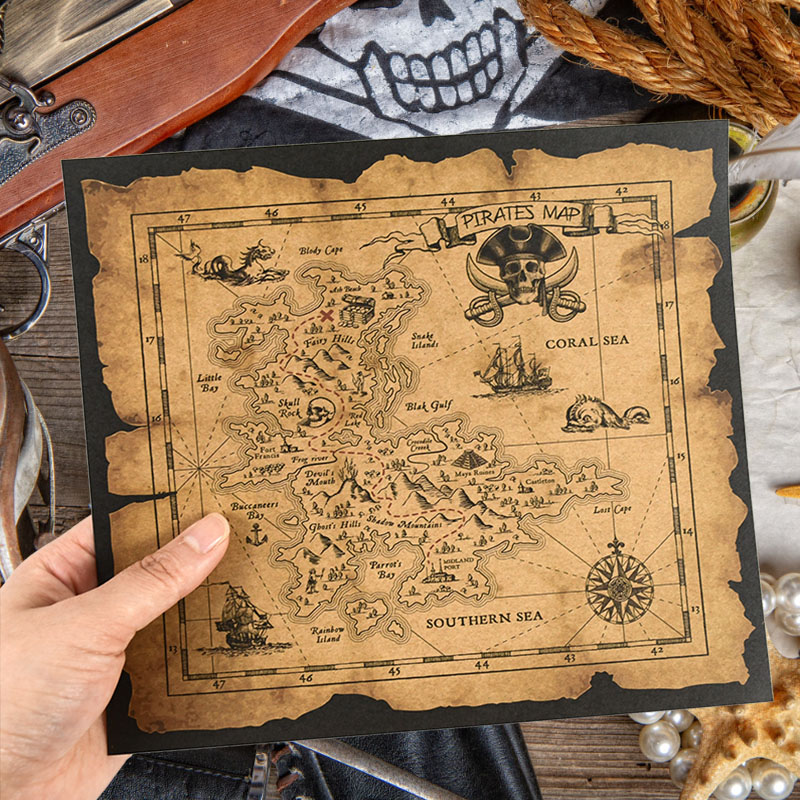 Peta Petualangan Bajak Laut Pe - Retro Gaming Decor ulasan dan harga