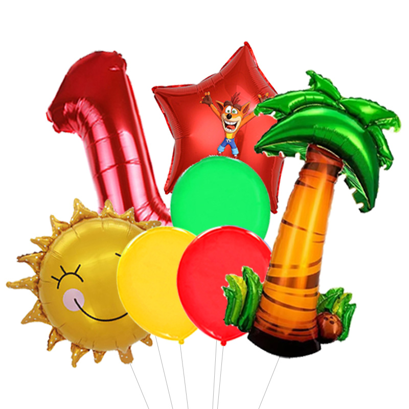 Balon Foil Aluminium Crash Ban - Retro Gaming Decor ulasan dan harga