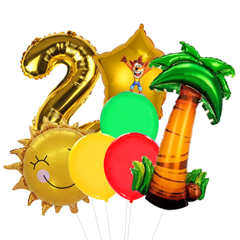 Balon Foil Aluminium Crash Ban - Retro Gaming Decor ulasan dan harga