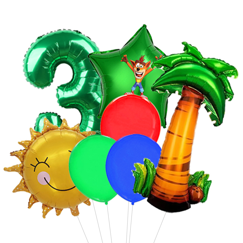 Balon Foil Aluminium Crash Ban - Retro Gaming Decor ulasan dan harga