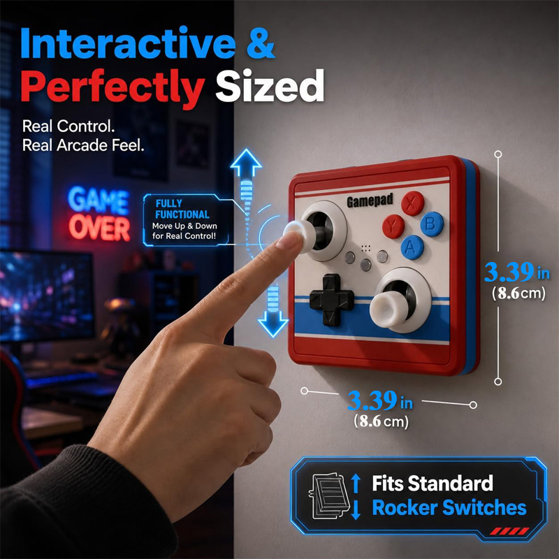 Penutup Sakelar Lampu Tanpa Bo - Retro Gaming Decor ulasan dan harga